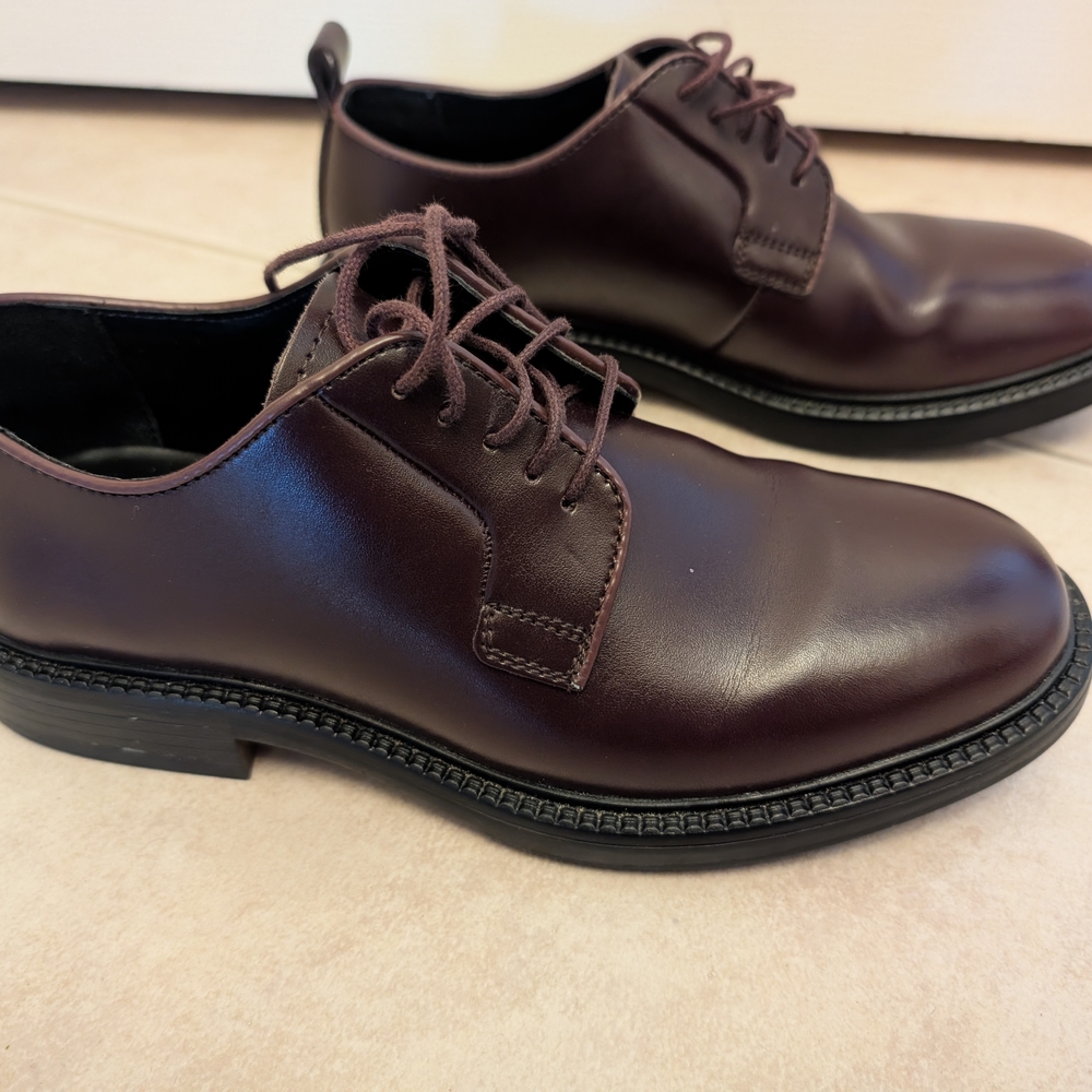 BP Kolton Derby Burgundy Leather Men's Shoes